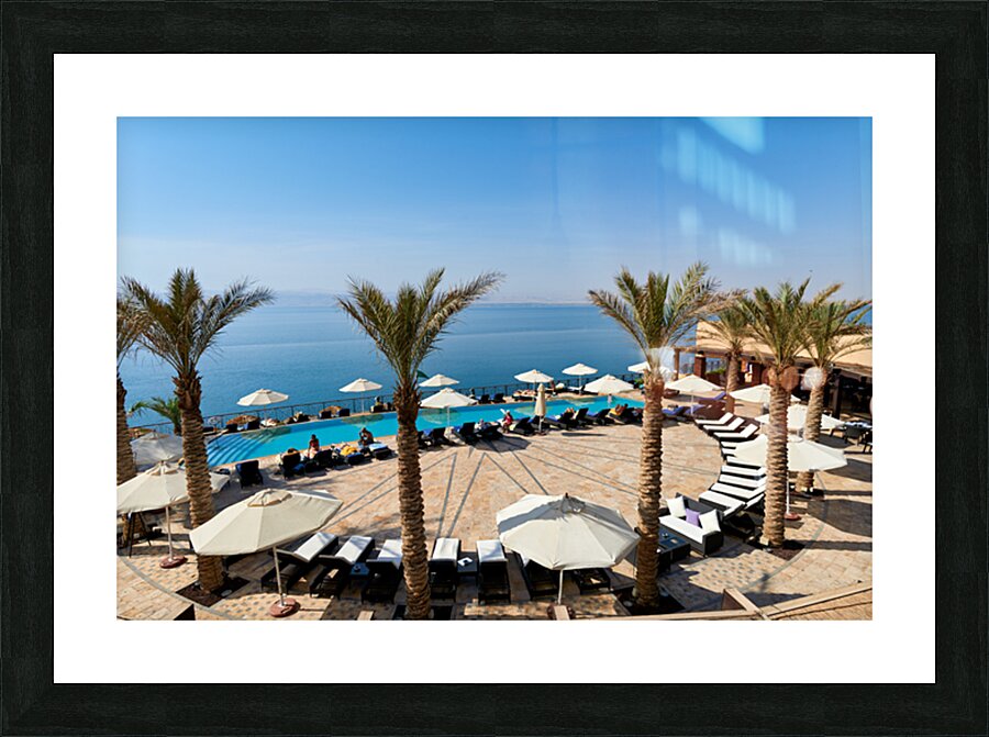 Visit Movenpick Resort at Dead Sea in Jordan for a day of relaxa Picture Frame print