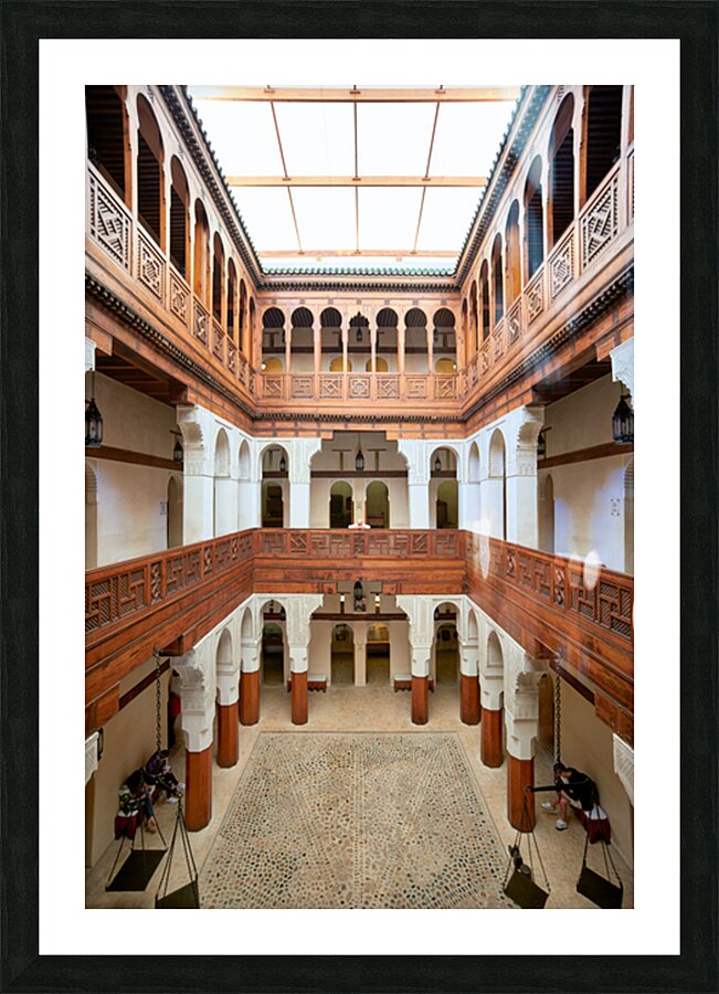 Nejjarine fondouk museum of wood arts and crafts in fez morocco Picture Frame print