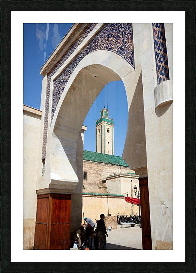 Exploring Bab Rcif gate in Fez Medina of Morocco Picture Frame print