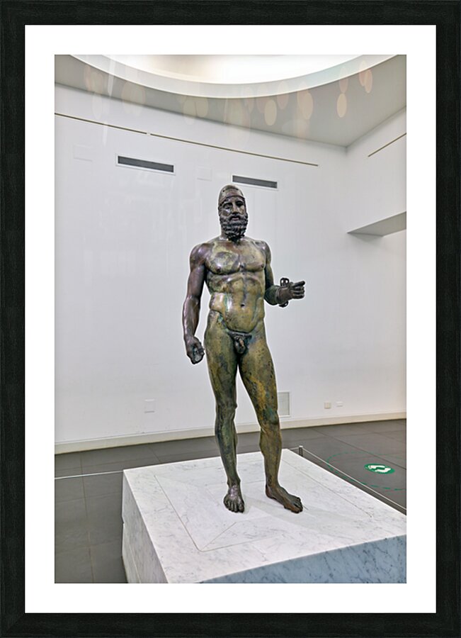 Riace Bronze statue B at National Museum of Magna Grecia in Cala Picture Frame print