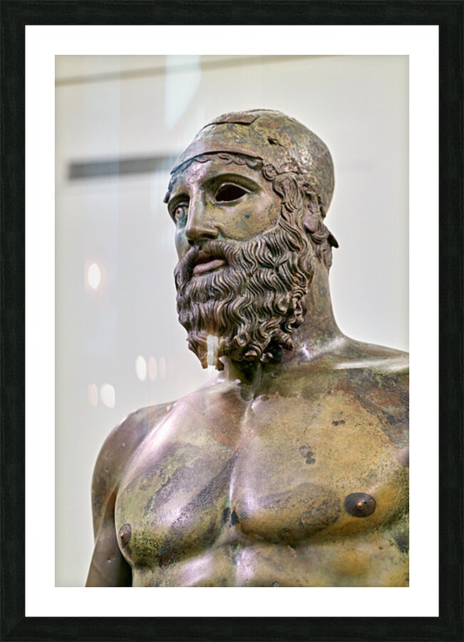 Riace bronze b at national museum reggio calabria Picture Frame print