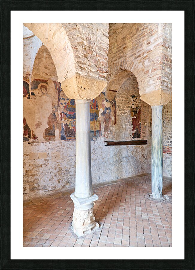 Frescoes inside Cattolica di Stilo in Calabria Italy Picture Frame print