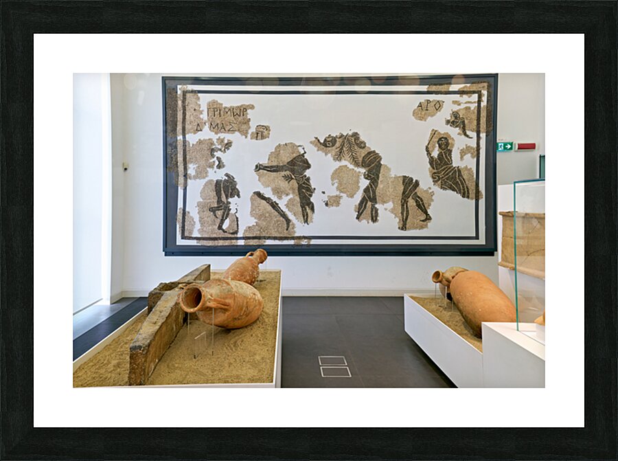 Exploring ancient artifacts at the National Museum of Magna Grec Picture Frame print