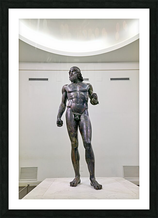 Riace bronzes in national museum of magna grecia at reggio calab Picture Frame print