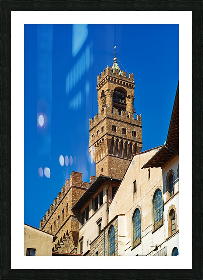 Visit palazzo vecchio in piazza signoria in florence tuscany ita Picture Frame print