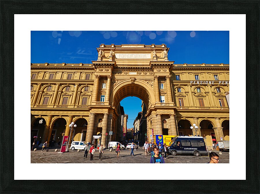 Exploring the architecture in Florence Tuscany Italy under clear Picture Frame print