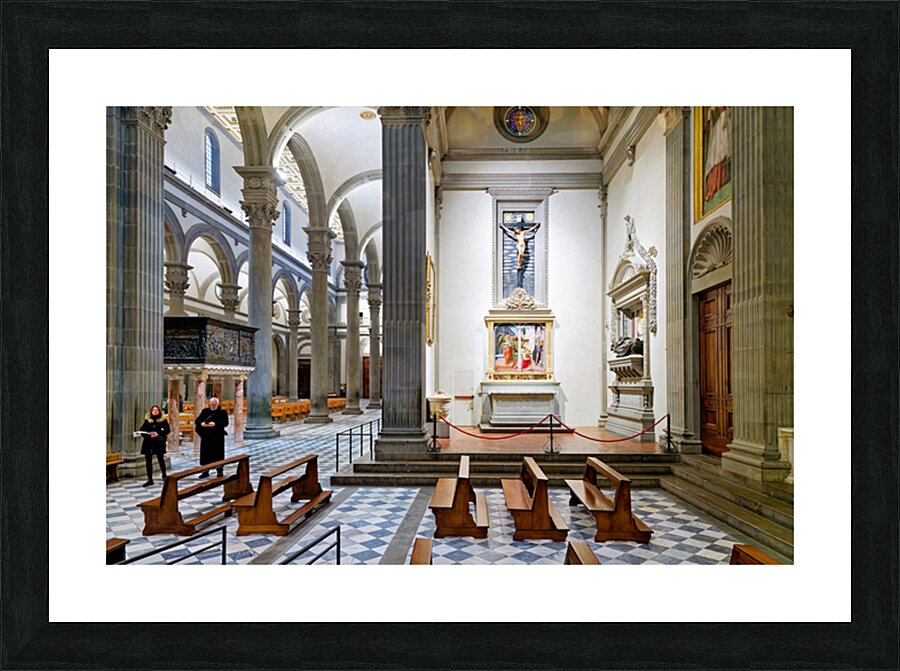 Visit to basilica of san lorenzo in florence tuscany italy Picture Frame print