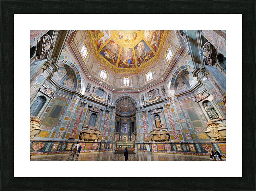 Explore Cappelle Medicee Florences unique architecture Picture Frame print