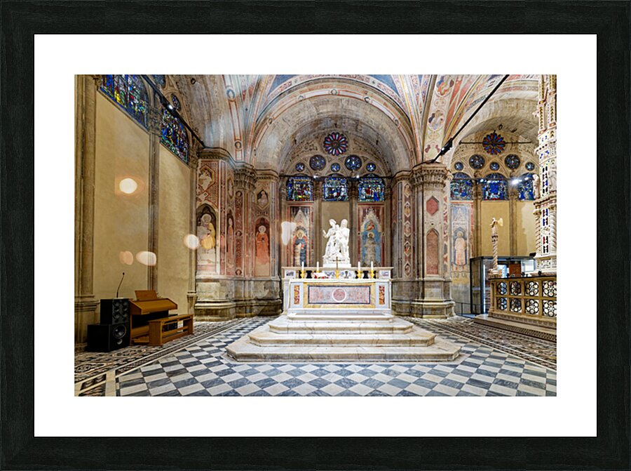 Exploring Orsanmichele church in Florence Tuscany Picture Frame print