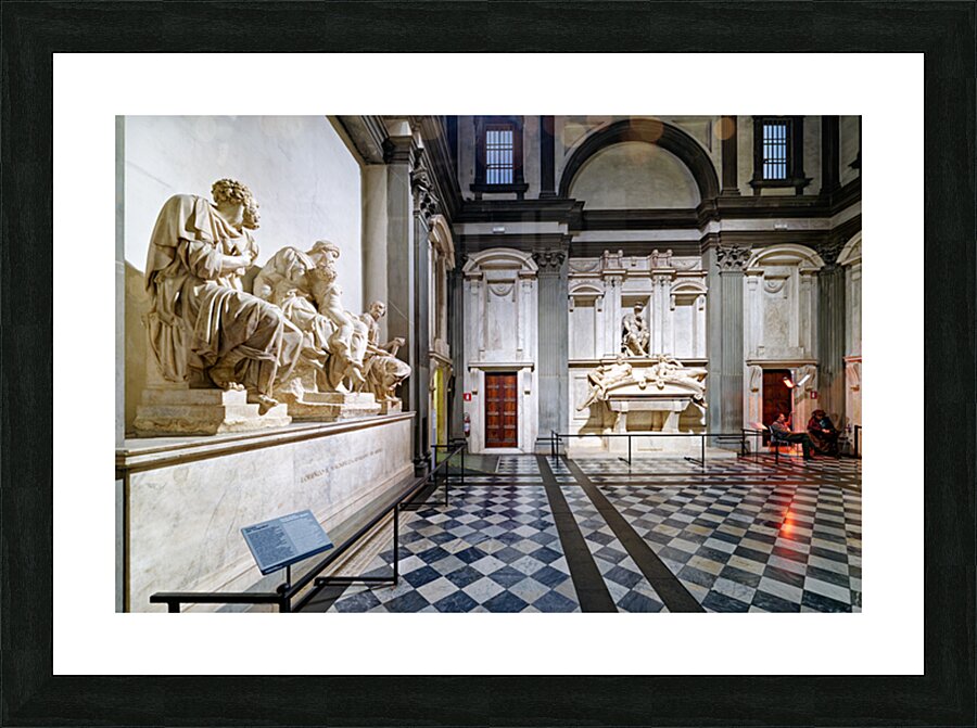 Visit to the medici chapels in florence tuscany italy Picture Frame print