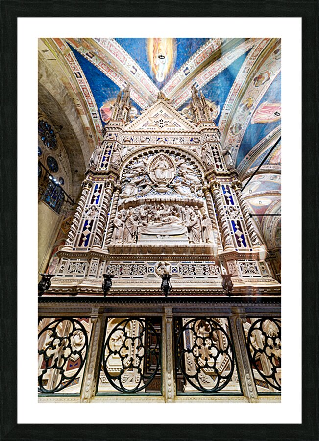 Orsanmichele church in Florence with Orsancagnas Tabernacle Picture Frame print