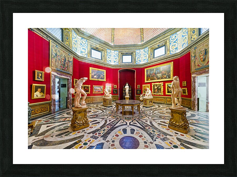 View of la tribuna by bernardo buontalenti in uffizi gallery flo Picture Frame print