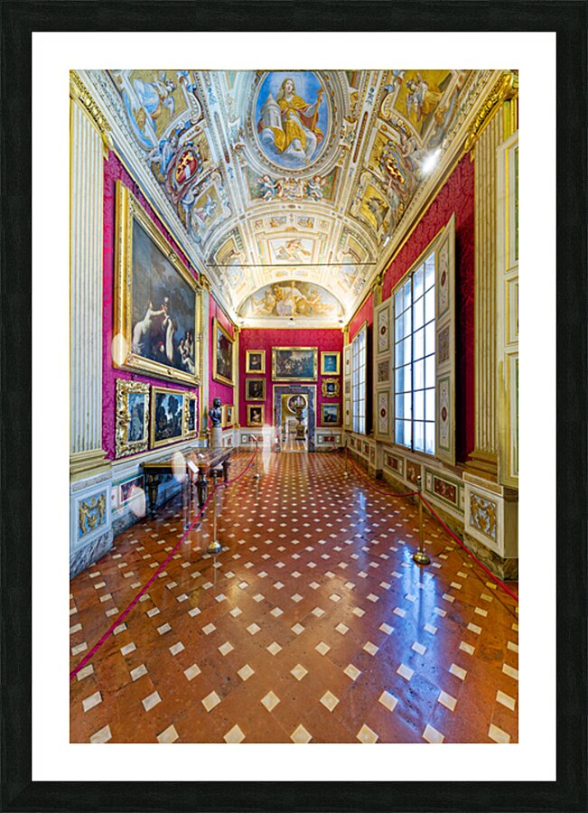 Stunning gallery in Palazzo Pitti Florence Tuscany Picture Frame print
