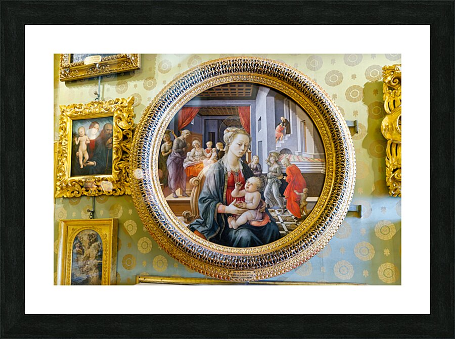 Madonna with child by fra filippo lippi in palazzo pitti in flor Picture Frame print