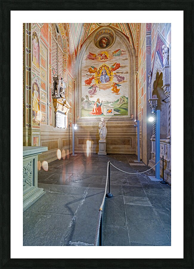 Visit to Basilica di Santa Croce in Florence Tuscany Italy Picture Frame print