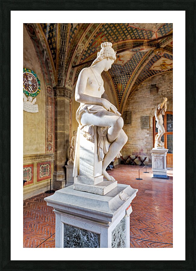 Marble sculpture at Museo Nazionale del Bargello in Florence Tus Picture Frame print