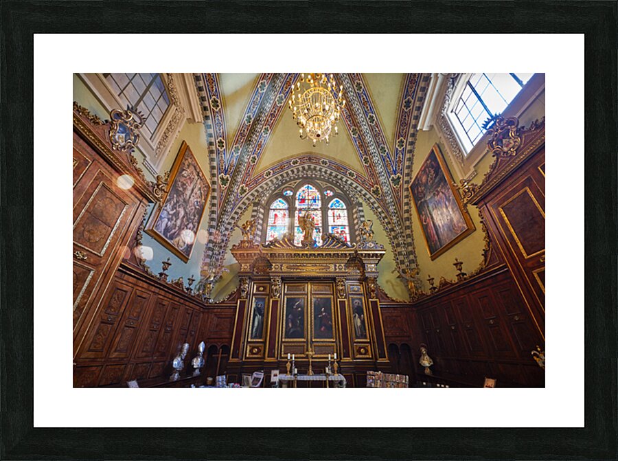 Santa Maria Novella Church in Florence on a sunny day Picture Frame print