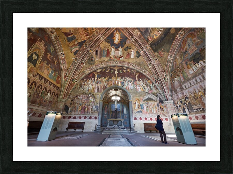 Santa Maria Novella Church in Florence reveals detailed frescoes Picture Frame print
