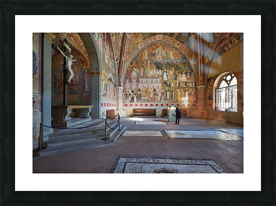 Visit to santa maria novella church in florence tuscany italy Picture Frame print