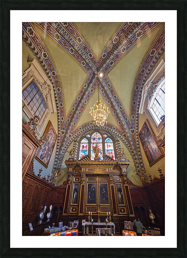 Visit to santa maria novella church in florence tuscany italy Picture Frame print