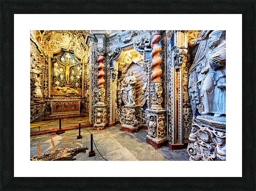Explore the details of the Crucifix chapel in Monreale Sicily  Picture Frame print