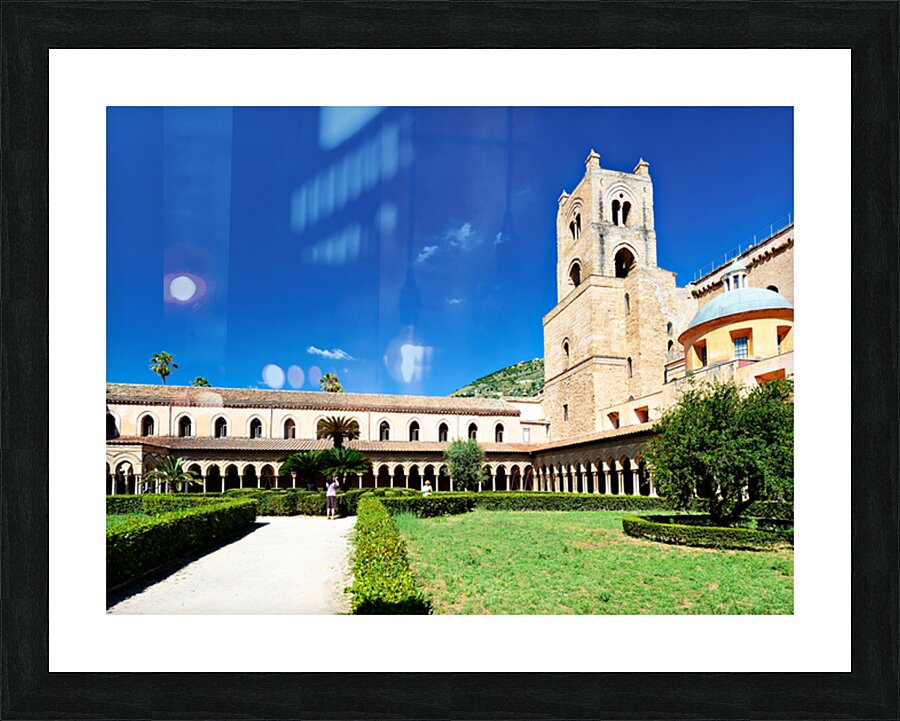 Visit to Duomo di Monreale in Palermo Sicily on a sunny day Picture Frame print