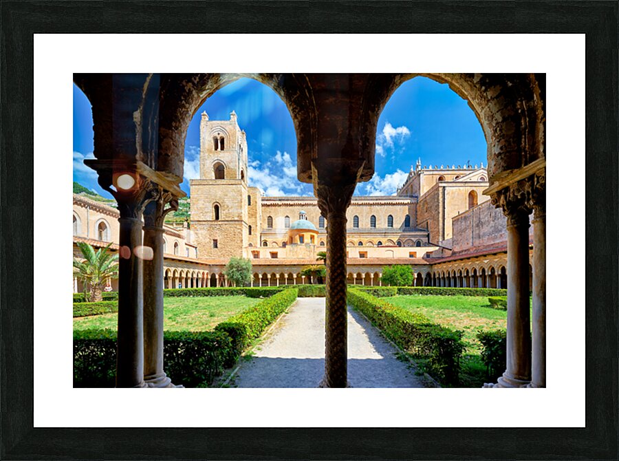 Discovering Duomo di Monreale in Palermo Sicily Italy Picture Frame print