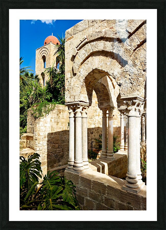 Explore San Giovanni degli Eremiti in Palermo Sicily Italy Picture Frame print