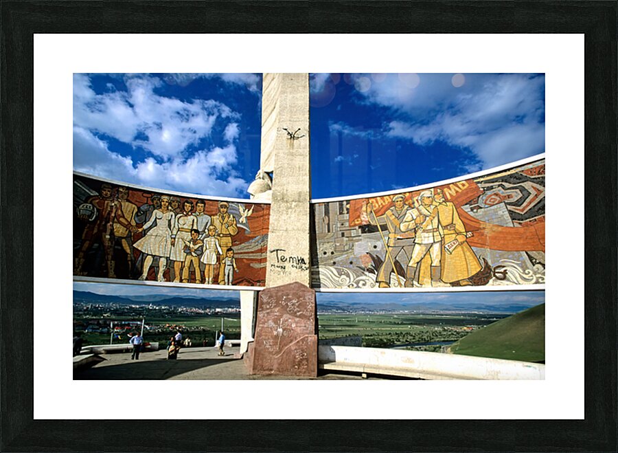 Zaisan Memorial honors Soviet soldiers in Ulaanbaatar Mongolia Picture Frame print