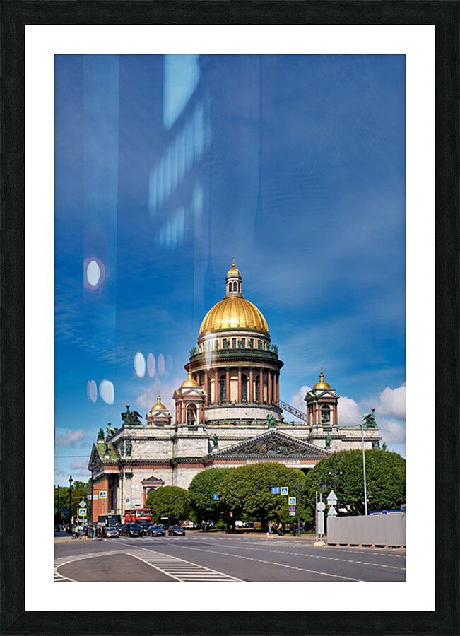 Visiting st. isaacs cathedral in saint petersburg russia Picture Frame print