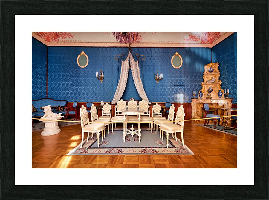 Yusupov Palace interior with luxe seating in St. Petersburg Picture Frame print