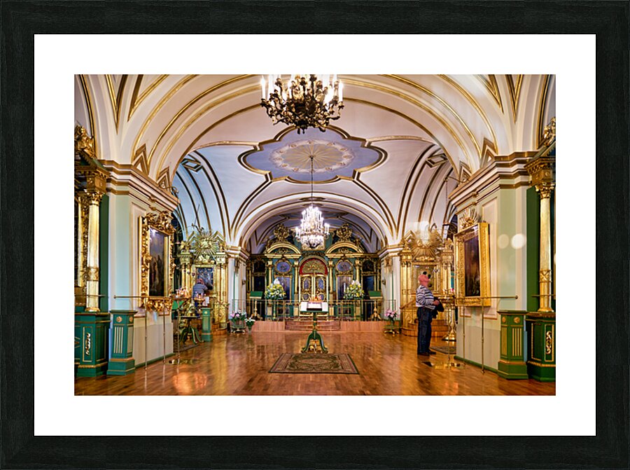 Explore nikolo bogoyavlenskiy morskoy sobor in st. petersburg Picture Frame print