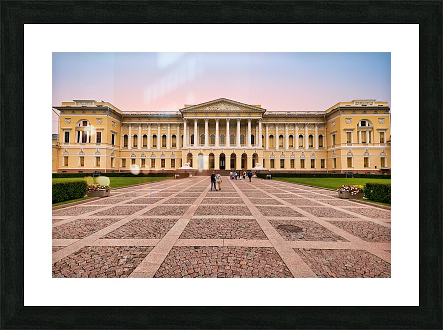 Visitors explore the Russian Museum in Saint Petersburg Picture Frame print
