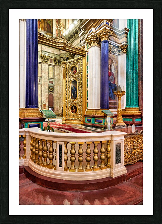 Visit to st. isaacs cathedral in st. petersburg Picture Frame print