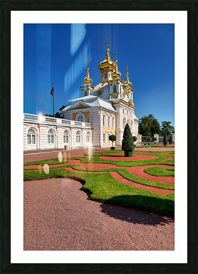 Exploring peterhof palace in saint petersburg russia Picture Frame print