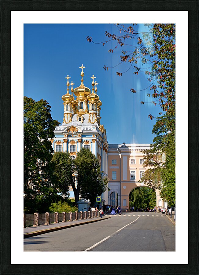 Catherine palace in pushkin saint petersburg russia Picture Frame print