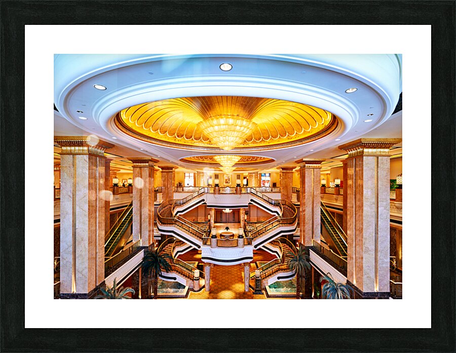 Visit to emirates palace hotel in abu dhabi Picture Frame print