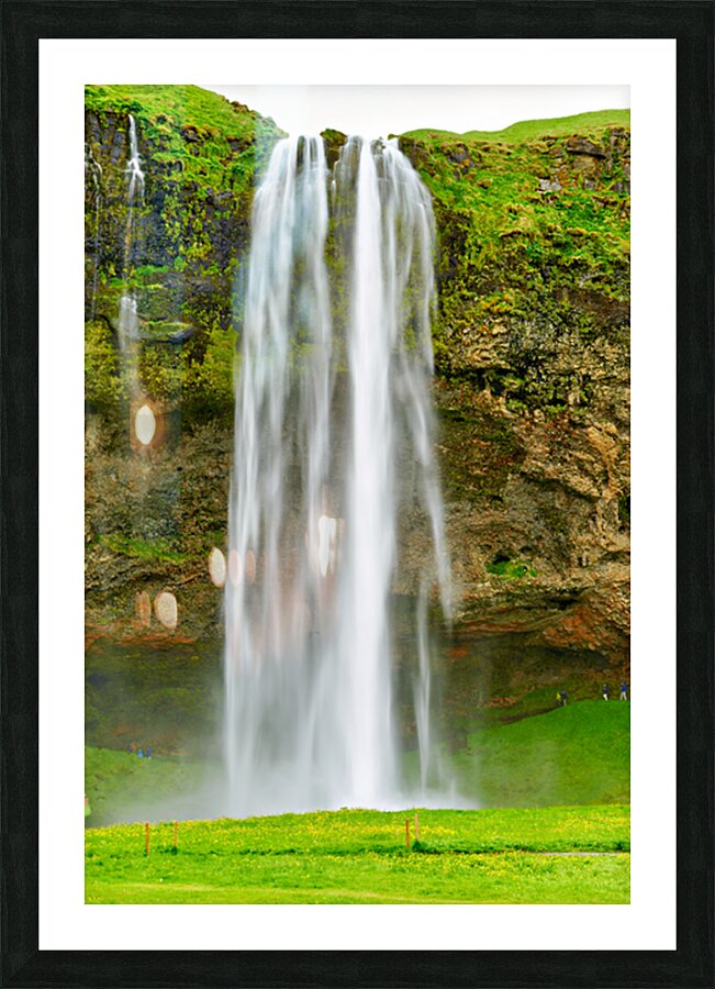 Seljalandsfoss waterfall in Iceland during summer Picture Frame print