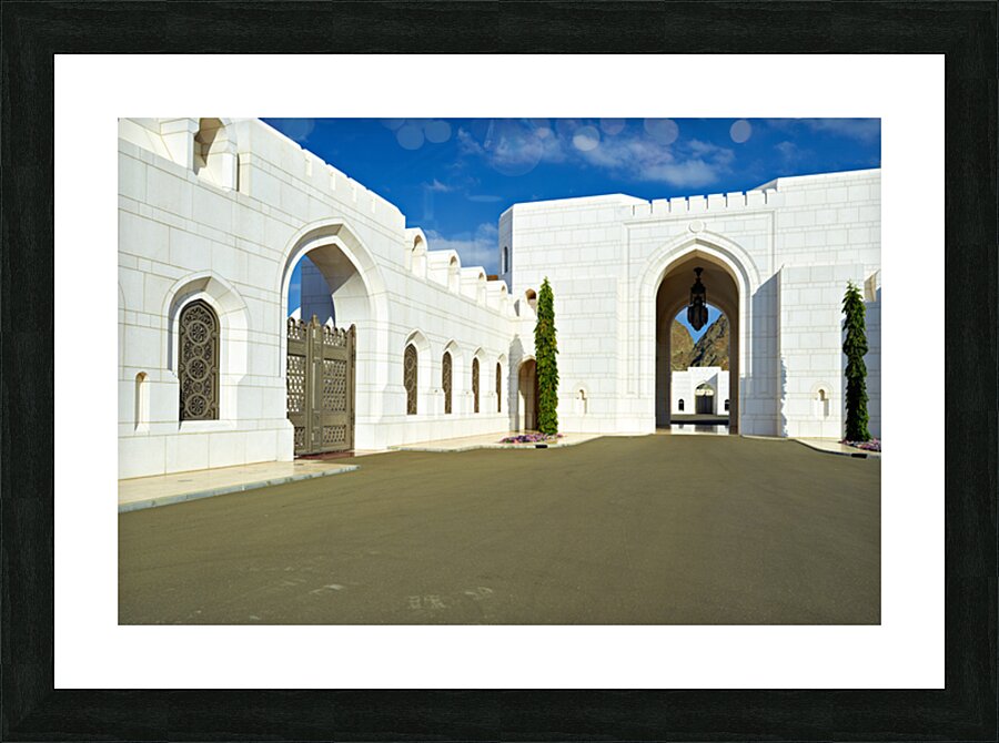 Al Alam Palace in Muscat Oman showcases unique architecture Picture Frame print