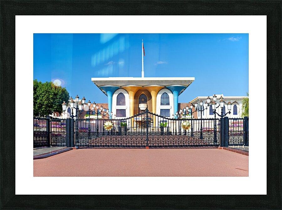View of Al Alam Palace in Muscat Oman during daytime Picture Frame print