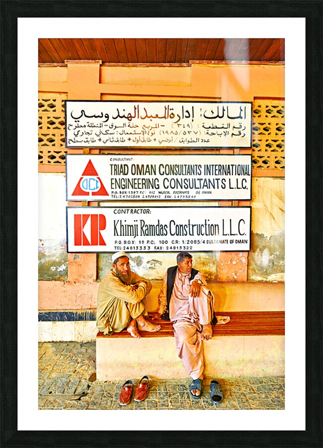 Visit to Mutrah Souq in Muscat Oman during the day Picture Frame print