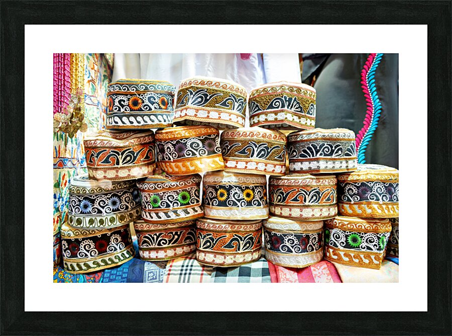 Artisan crafts in Muscat Oman showcase traditional design Picture Frame print