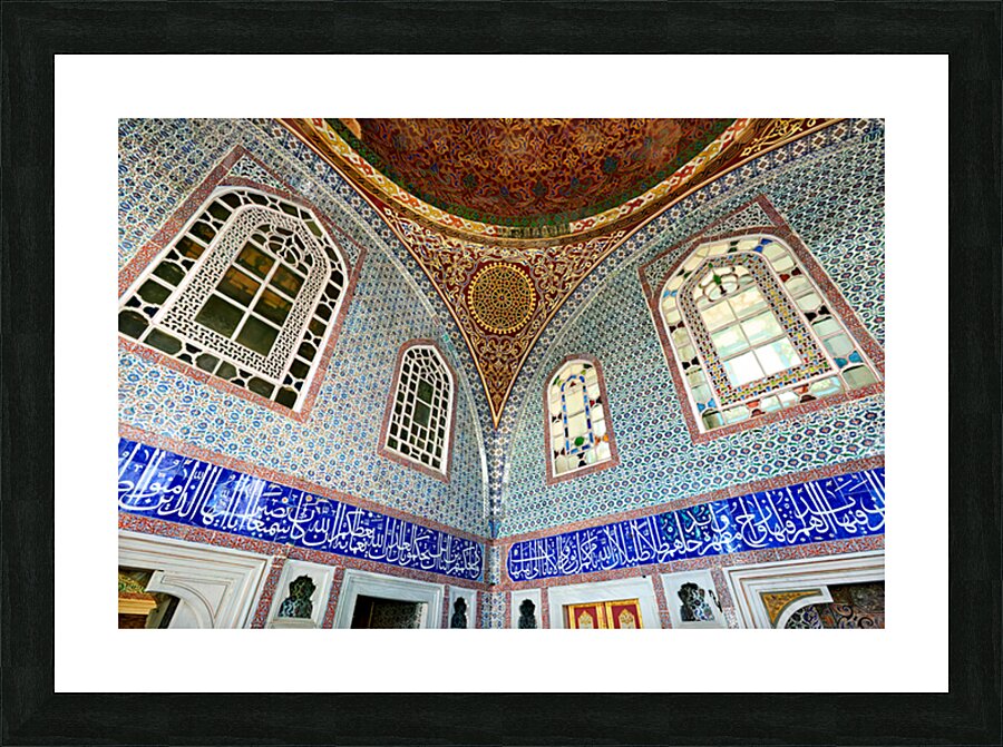 Visit to privy chamber of murat iii in topkapi palace harem Picture Frame print