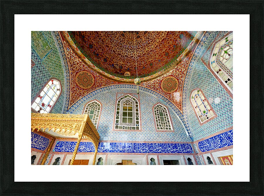 Exploring the privy chamber of murat iii in topkapi palace Picture Frame print