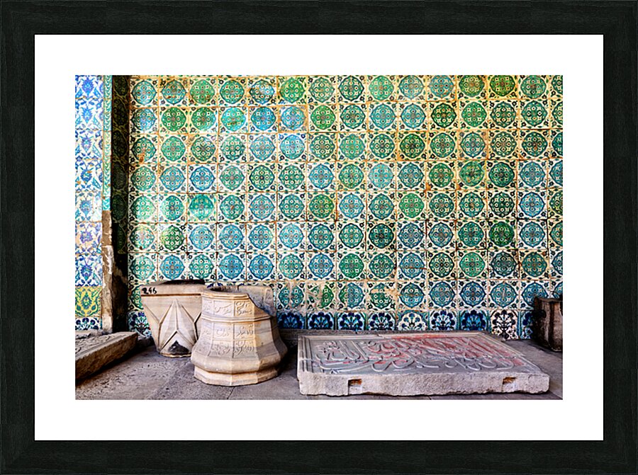 Exploring mosaic tiles and stone work in Topkapi Palace Picture Frame print