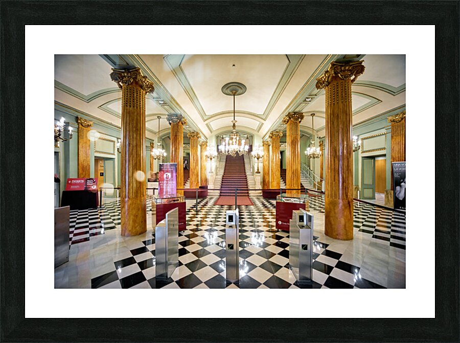Visit Gran Teatre del Liceu Opera House in Barcelona Picture Frame print