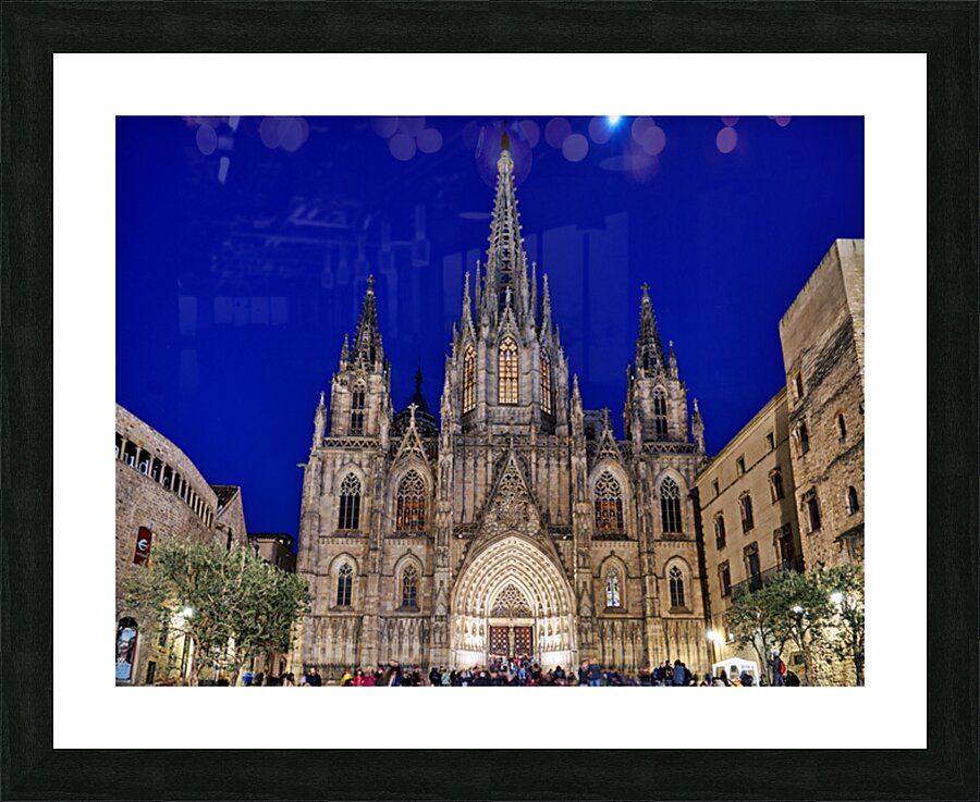 Cathedral of the holy cross and saint eulalia in barcelona Impression et Cadre photo