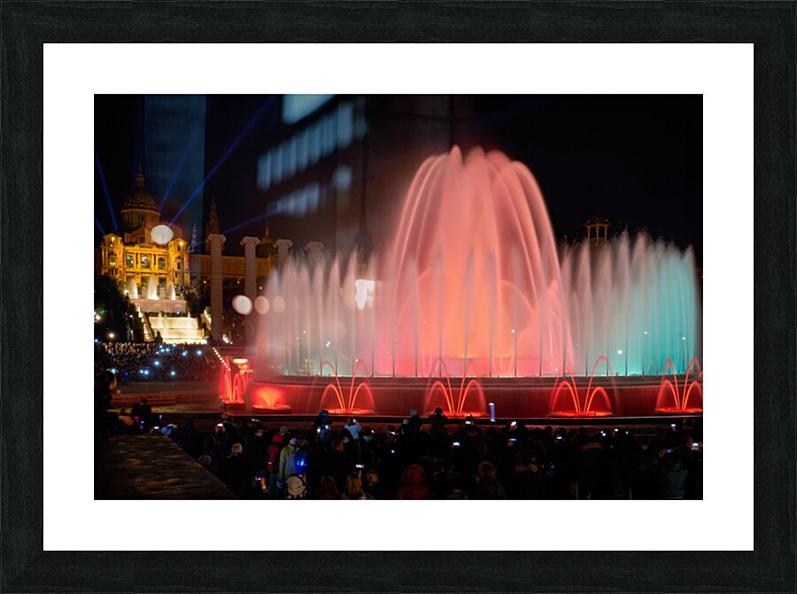 Barcelonas Montjuïc Fountain: a dazzling water show Impression et Cadre photo