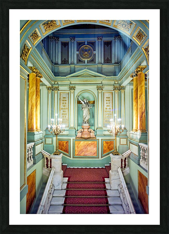 Visit to Gran Teatre del Liceu Opera House in Barcelona Picture Frame print