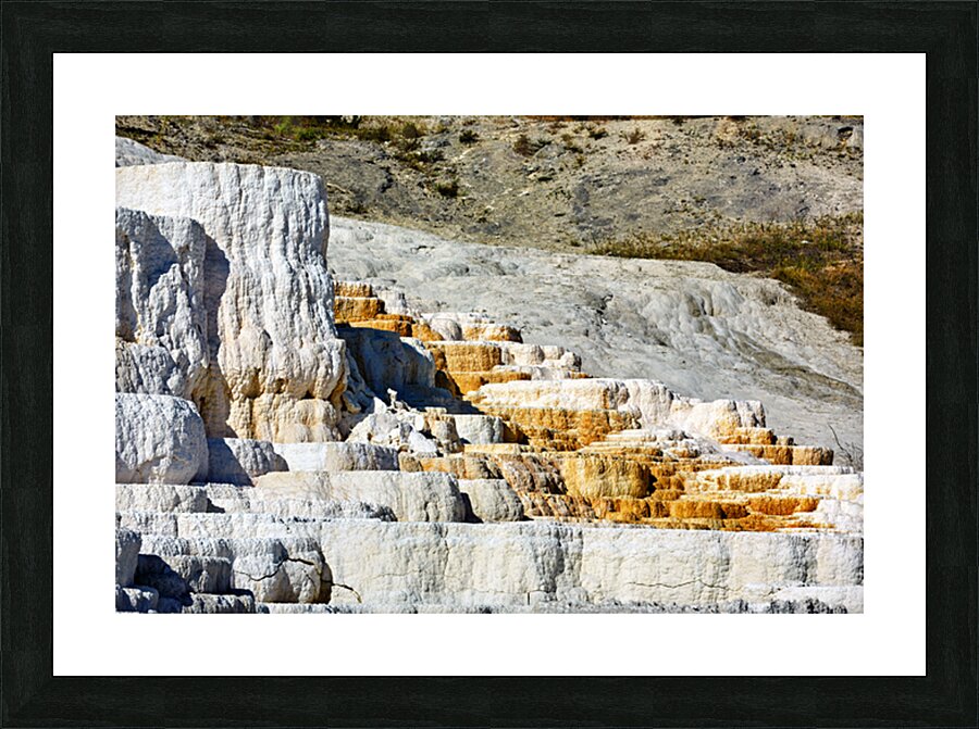 View of Devils Thumb in Yellowstone National Park at midday Picture Frame print